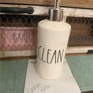 Rae Dunn Clean Soap Dispenser